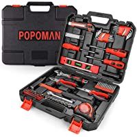 Caja Herramientas 102 en 1- POPOMAN Maletín de Herramientas Portátil 102 Piezas- Destornillador con Cuchillo de Martillo…
